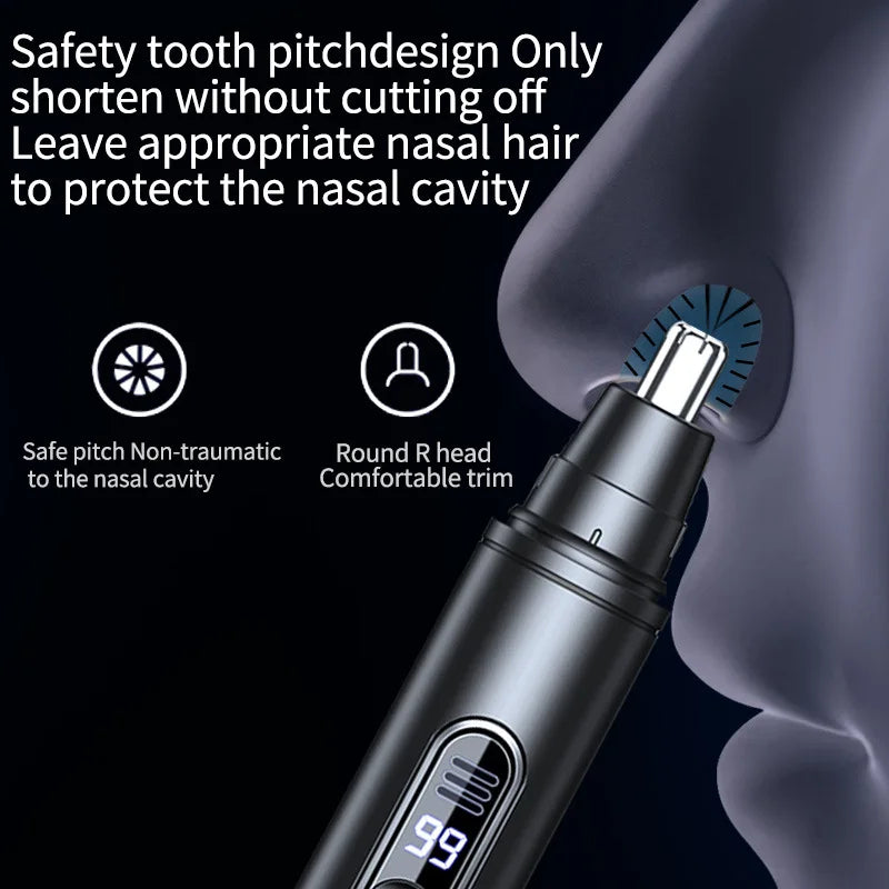 Mini-Taschen-Nasenhaarschneider, schmerzloser Haarschneider, Nasenohren, Haar, Augenbrauen, wasserdicht, tragbarer Trimmer für Männer und Frauen So ist Leben
