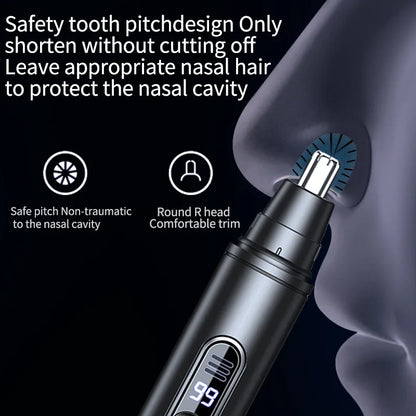 Mini-Taschen-Nasenhaarschneider, schmerzloser Haarschneider, Nasenohren, Haar, Augenbrauen, wasserdicht, tragbarer Trimmer für Männer und Frauen So ist Leben