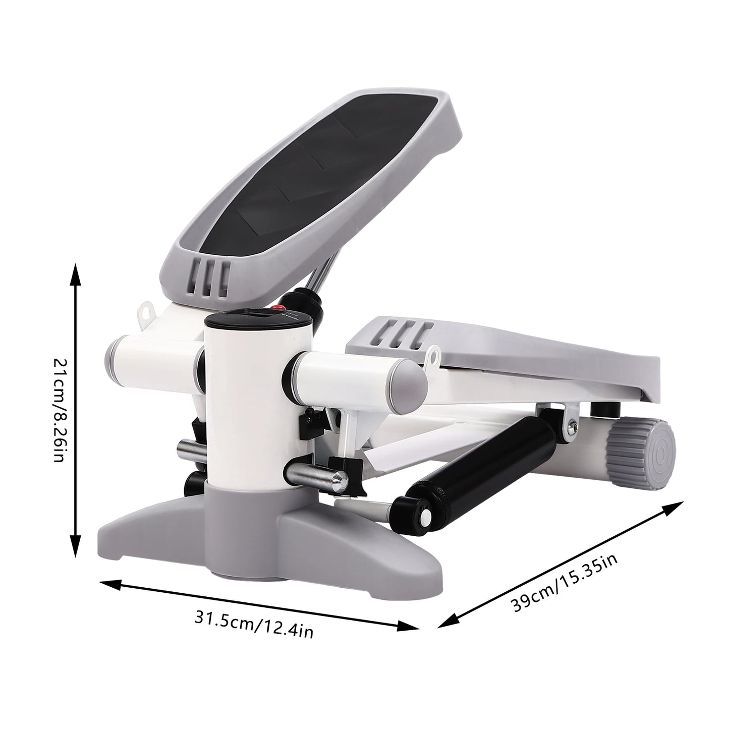 Fitness-Mini-Stepper, 150 kg, hydraulischer Fitness-Stepper mit LED-Bildschirm, Übungs-Stepgerät für Heimübungen So ist Leben