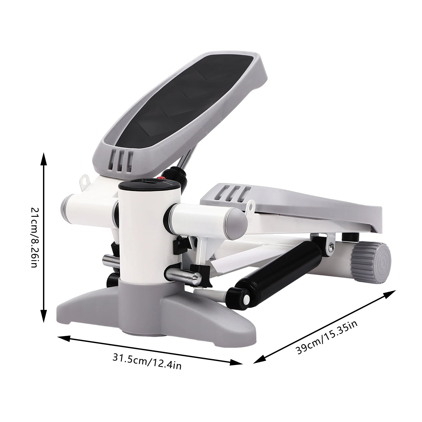 Fitness-Mini-Stepper, 150 kg, hydraulischer Fitness-Stepper mit LED-Bildschirm, Übungs-Stepgerät für Heimübungen So ist Leben