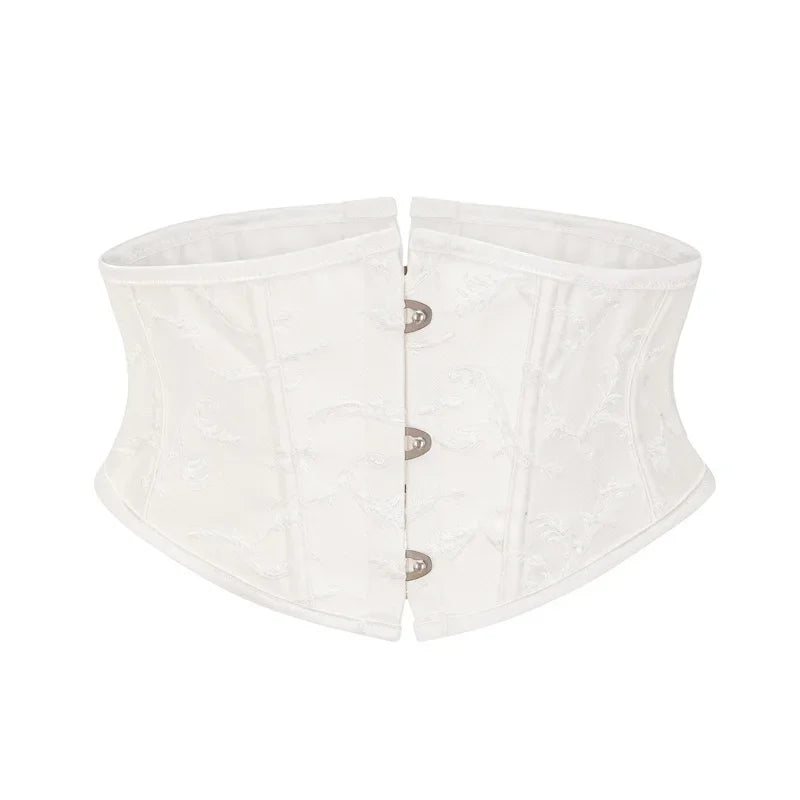 Sexy Bustiers und Korsett für Damen, Gürtel, Schnürung, Kunststoffknochen, Satin, Unterbrust, Taillentrainingskorsett, Unterbrustkorsett So ist Leben
