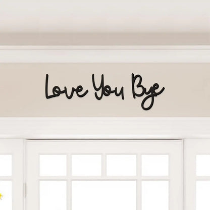 Love You Bye Holzschild Home Decor Boho Wanddekoration - So ist Leben
