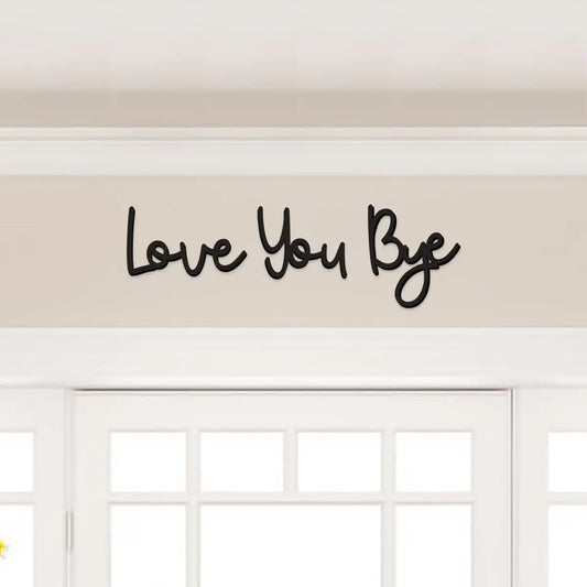 Love You Bye Holzschild Home Decor Boho Wanddekoration - So ist Leben