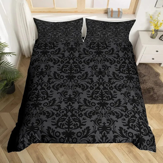 Gothic Bettwäsche mit modernem Barock‑Muster