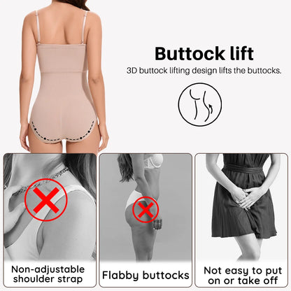 Molasus Abnehmen Trägerlosen Body Off Schulter Frauen Shorts Shapewear Bauch-steuer Body Shaper Sexy Fajas Unterwäsche Bodys So ist Leben