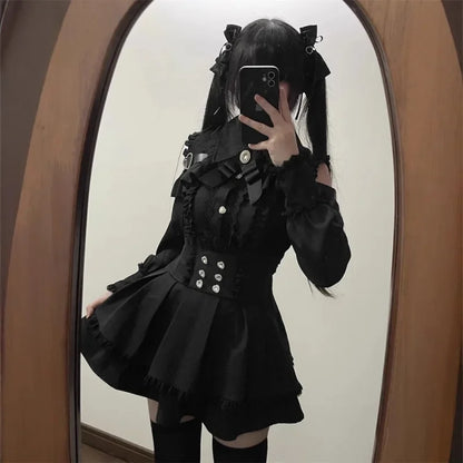 Lolita Set mit Oberteil und Faltenrock - So ist Leben
