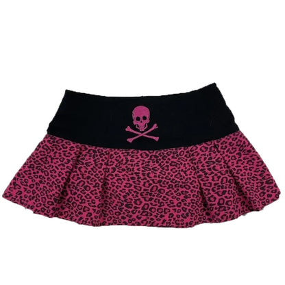 Kawaii Damen Miniröcke Einfarbig Y2k Punk Sexy Slim Streetwear Bogen Faltenrock Emo Mädchen Gothic Damen Kleidung Vintage So ist Leben
