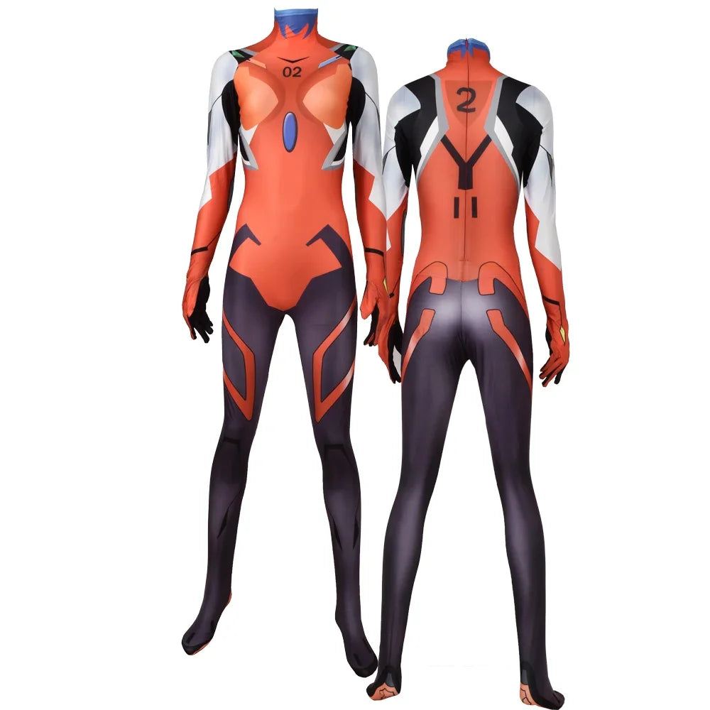 Erwachsene Anime Asuka Langley Soryu Mari Rei Ayanami Cosplay Kostüm Asuka Test Overalls Zentai Wasser T Hawween Bodysuit So ist Leben