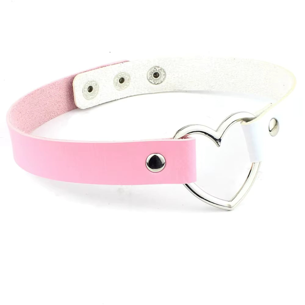 Punk Choker mit Herzdetail für kreative Persönlichkeiten So ist Leben