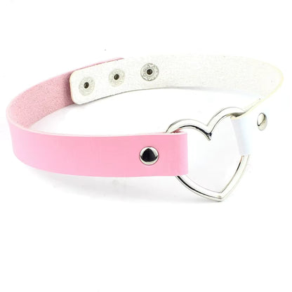 Punk Choker mit Herzdetail für kreative Persönlichkeiten So ist Leben