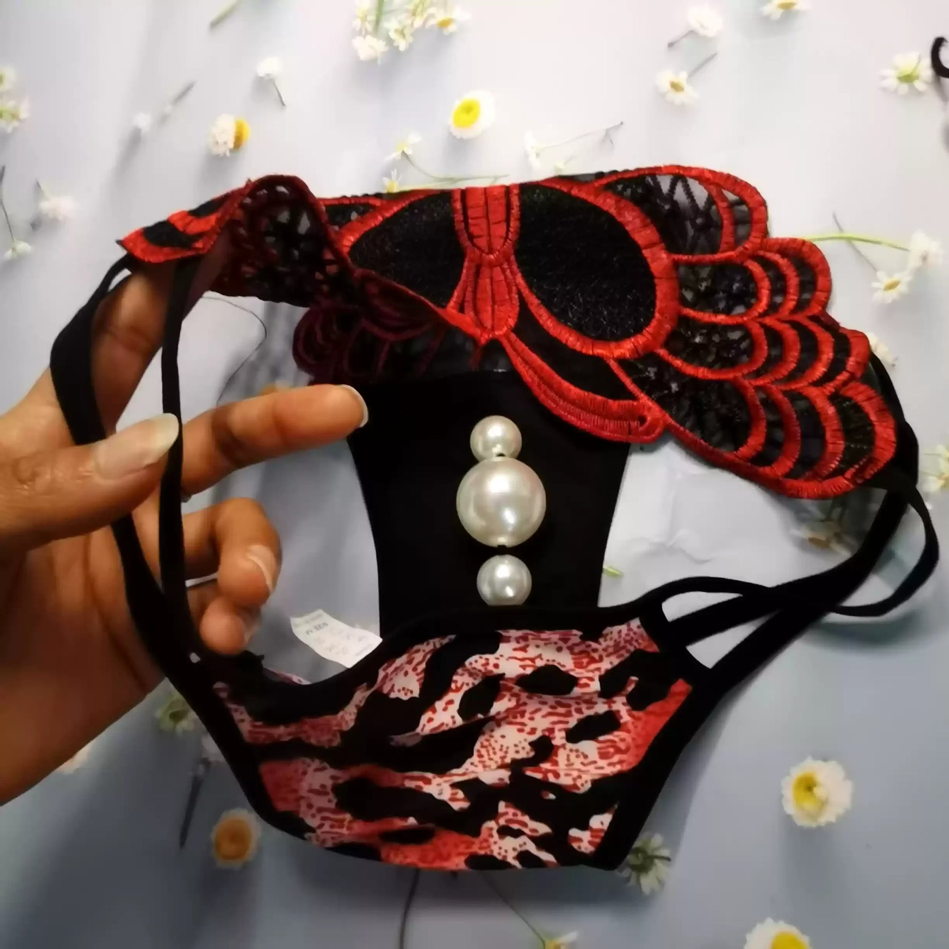 Sexy Höschen mit Leopardenmuster, schönes Gesäß, übergroßer Schmetterling, elastisch, große Hose, Ausrüstung, große Perlen im Inneren, Massagestimulation So ist Leben