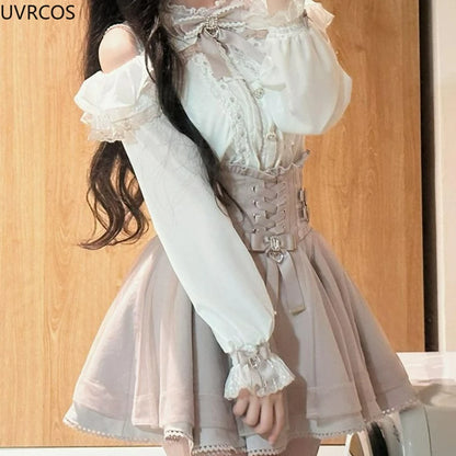 Kawaii Zweiteiler im japanischen Stil mit Schleife - So ist Leben