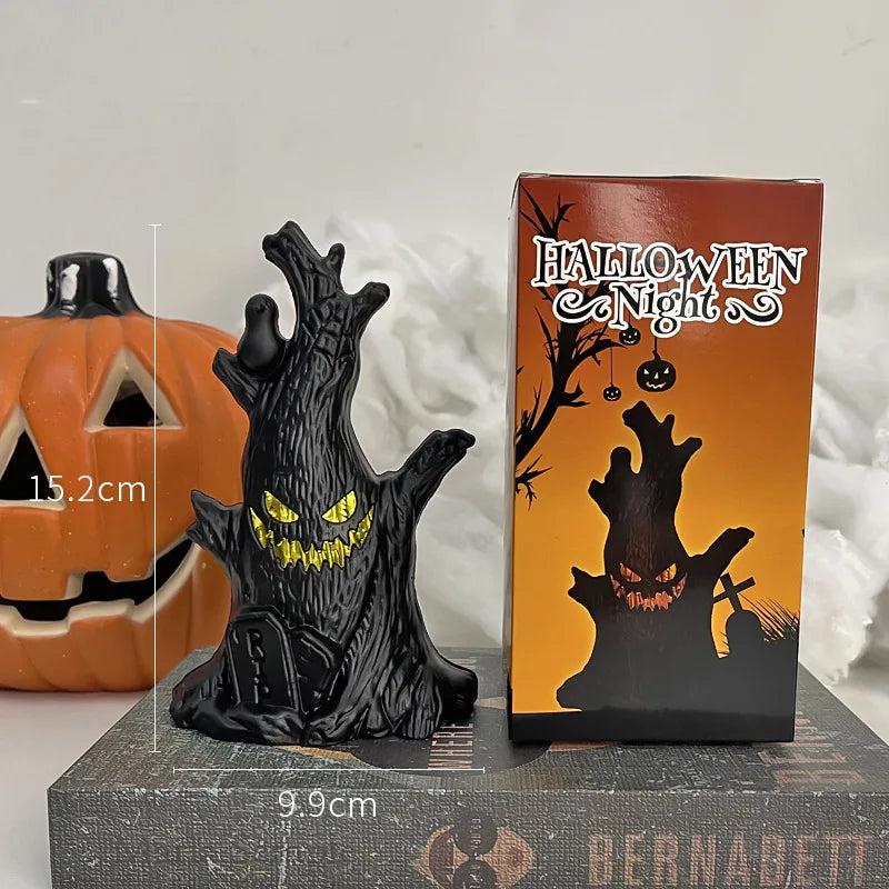 Halloween Dekoration Geist Baum Led Nacht Leuchten Geist Laterne Geist Gesicht Baumstumpf Laterne Festival Atmosphäre Horror Dekoration So ist Leben
