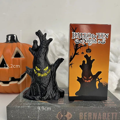 Halloween Dekoration Geist Baum Led Nacht Leuchten Geist Laterne Geist Gesicht Baumstumpf Laterne Festival Atmosphäre Horror Dekoration So ist Leben