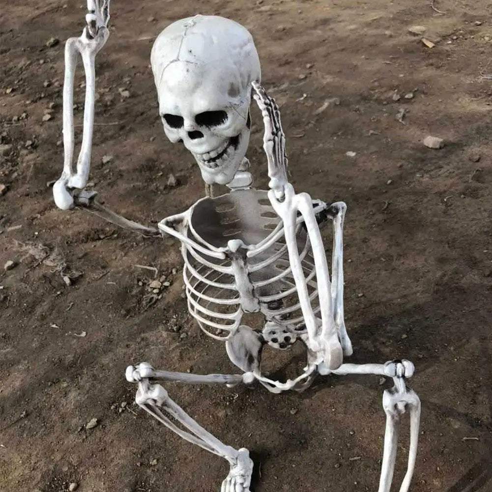 Halloween Menschliches Skelett Hängende Requisiten Hause Böse Party Dekoration Horror Gruselige Bewegliche Große Schädel Dekorationen So ist Leben