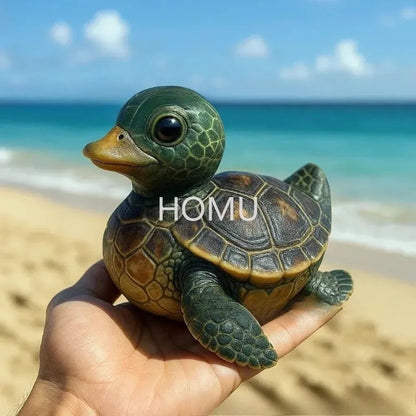 2026 Neue Meereslebewesen-Enten-Ornamente, Tier, niedliche Harz-Ornament-Dekoration, Kunsthandwerk, Heimdekoration So ist Leben