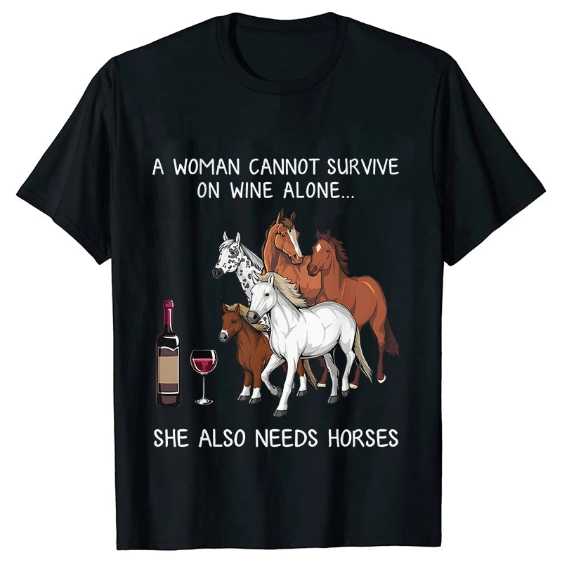 New Fashion Men Women T Shirt Horse Heartbeat Design Adults Children's Clothing Fashion Harajuku Horse Lover Tee T-Shirt Gifts So ist Leben