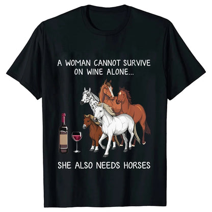 New Fashion Men Women T Shirt Horse Heartbeat Design Adults Children's Clothing Fashion Harajuku Horse Lover Tee T-Shirt Gifts So ist Leben