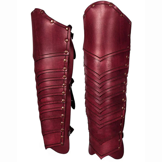 Mittelalterliche Elfenritter Leder Bein Schienbeinschoner Rüstung Gamaschen Römischer Gladiator Wikinger Krieger Cosplay Kostüm Halloween Party Requisiten So ist Leben