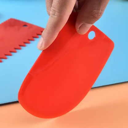 3 teile/satz Backen teig schneiden schaber Backen creme schaber Verdickt kuchen creme kunststoff schaber Backen werkzeug