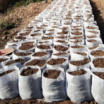 Eco-Friendly Biodegradable Nursery Bags for Plant Growth - Set of 100 Non-woven Fabric Seed Sowing Flower Pots Gardening Tools - So ist Leben