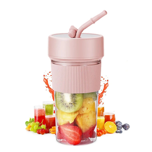 Tragbarer kabelloser Mixer – Wiederaufladbarer Smoothie Becher mit automatischer Reinigung und sicherem Design So ist Leben