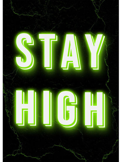 Neon Design Unkraut Poster Grünpflanzen Leinwand Malerei - So ist Leben