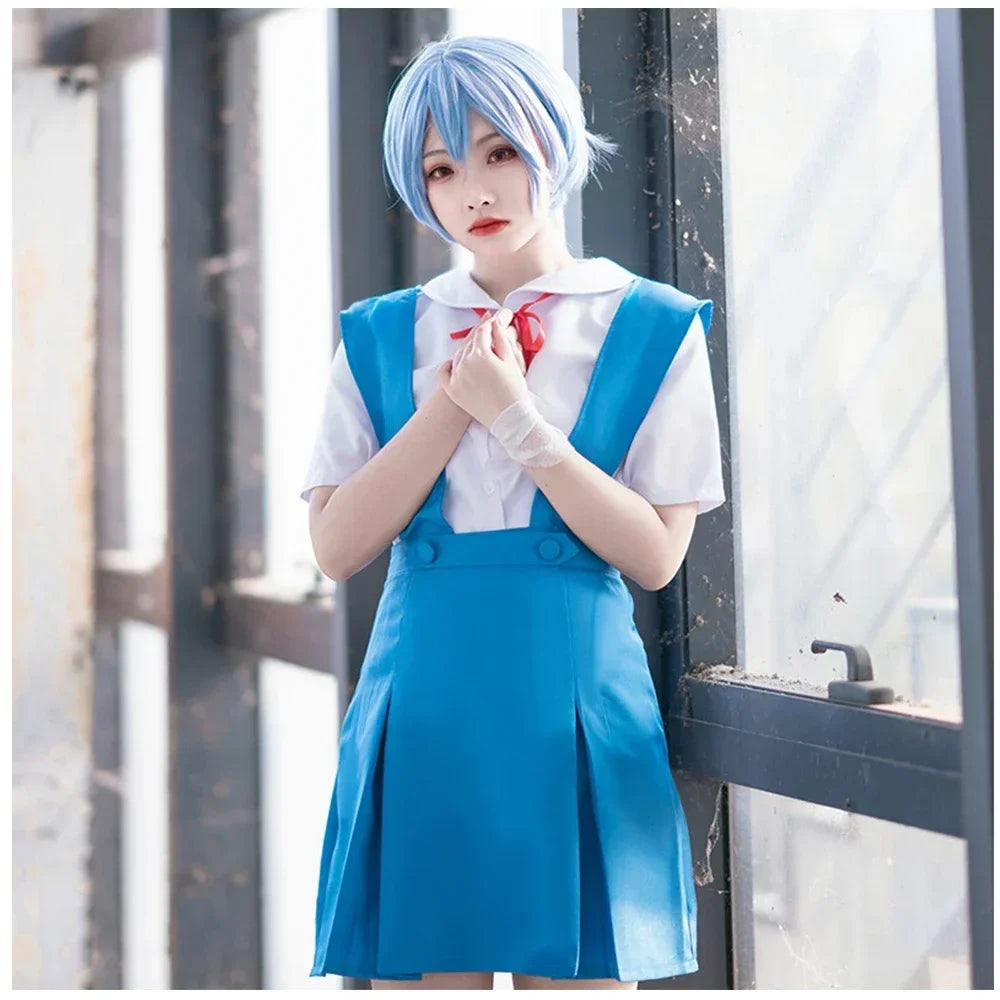 Asuka Langley Soryu Cosplay Kostüm Perücke Haars pangen Rei Ayanami Cosplay Mädchen Frauen Halloween Loli Kleidung Zubehör So ist Leben