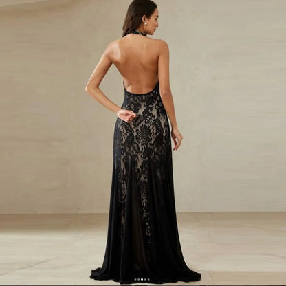Luxuriöse schwarze Spitzen-Abschlussballkleider, modisches, formelles Abendkleid im Meerjungfrau-Stil, hochwertige, maßgeschneiderte bodenlange Ballkleider So ist Leben
