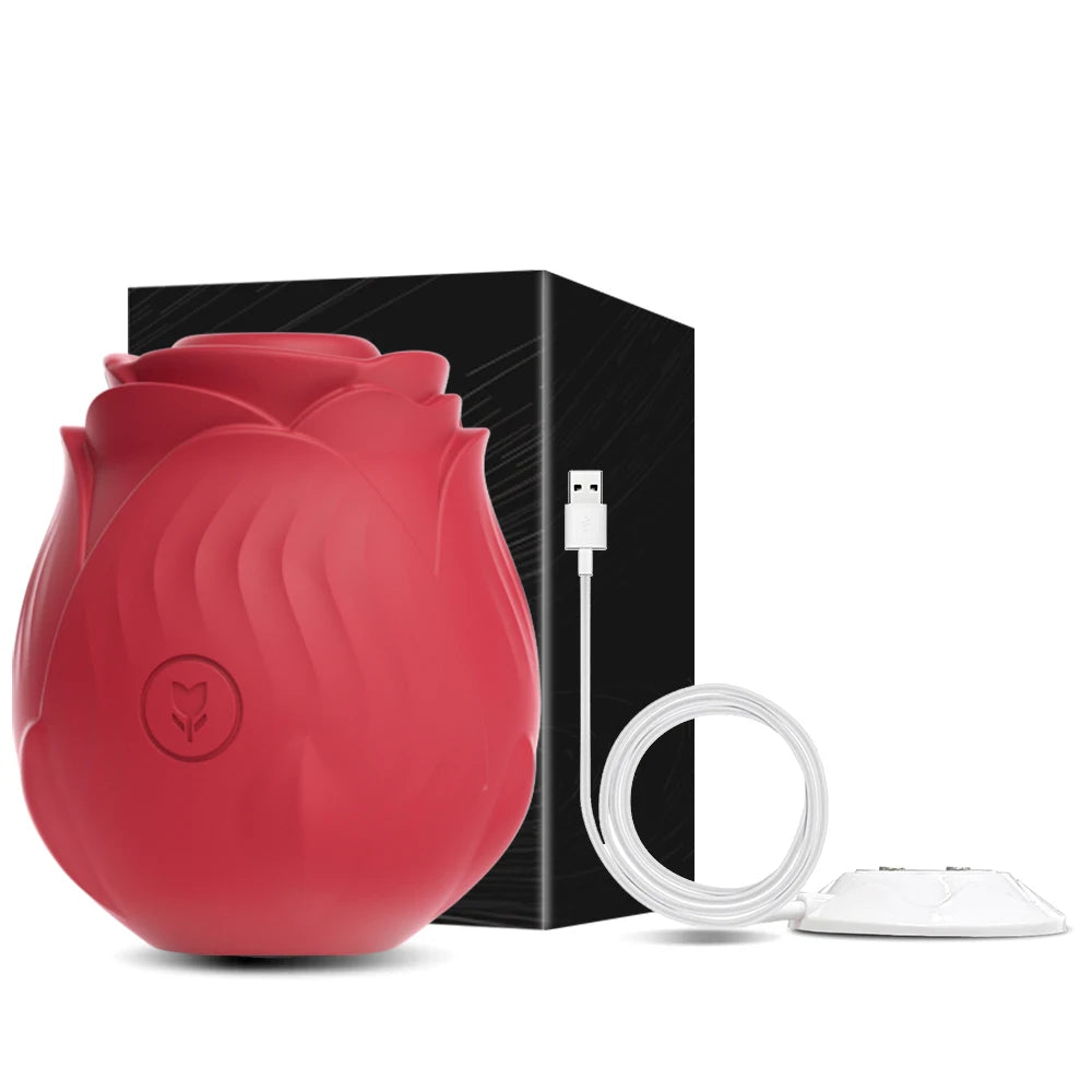 Leistungsstarker Saugvibrator für Frauen, Vakuum-Klitoris-Stimulator, weibliche Oral-Nippel, Klitoris-Sauger, vibrierender Sex für Erwachsene, Rose-Spielzeug So ist Leben