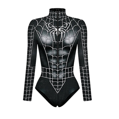 Spiderman Captain Superhelden-Badeanzug für Damen, 3D-Druck, Bade-Body, Cosplay, Overall, Halloween, Karneval, Outfits So ist Leben