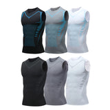 Herren-Kompressions-Tanktop für Herren, Fitnessstudio, ärmellos, schnell trocknend, Sportbekleidung, für Herren, Fitness, Bodybuilding, Weste, Workout, Muskel-Top So ist Leben