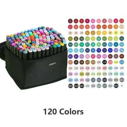 24-168 farbige Marker Stifte Set Manga Pinsel Stift Zeichnung Skizze Kawaii Kunst Schulbedarf Schreibwaren Farbe Schriftzug Marker So ist Leben