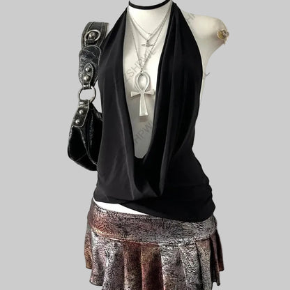 Y2K Crop Top, moderne Form, klare Struktur, Streetwear‑Design
