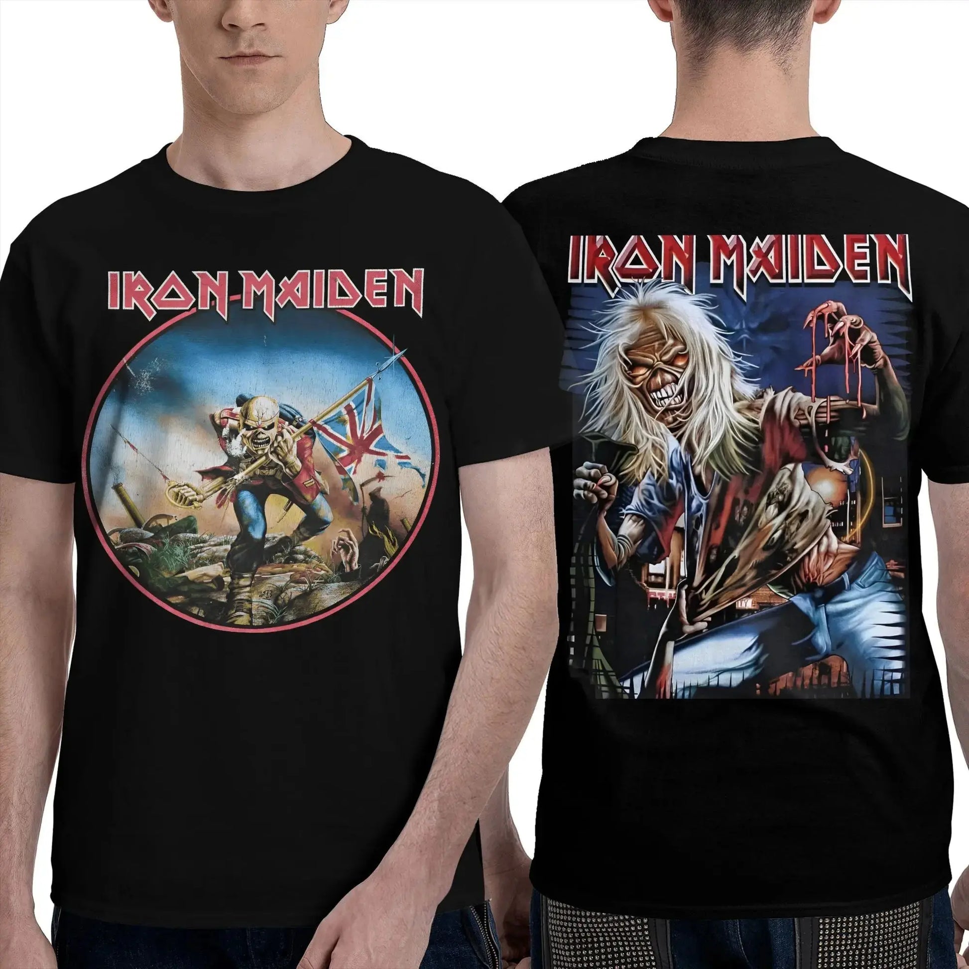 Vintage-T-Shirt aus Baumwolle mit rundem Kragen und kurzen Ärmeln - So ist Leben