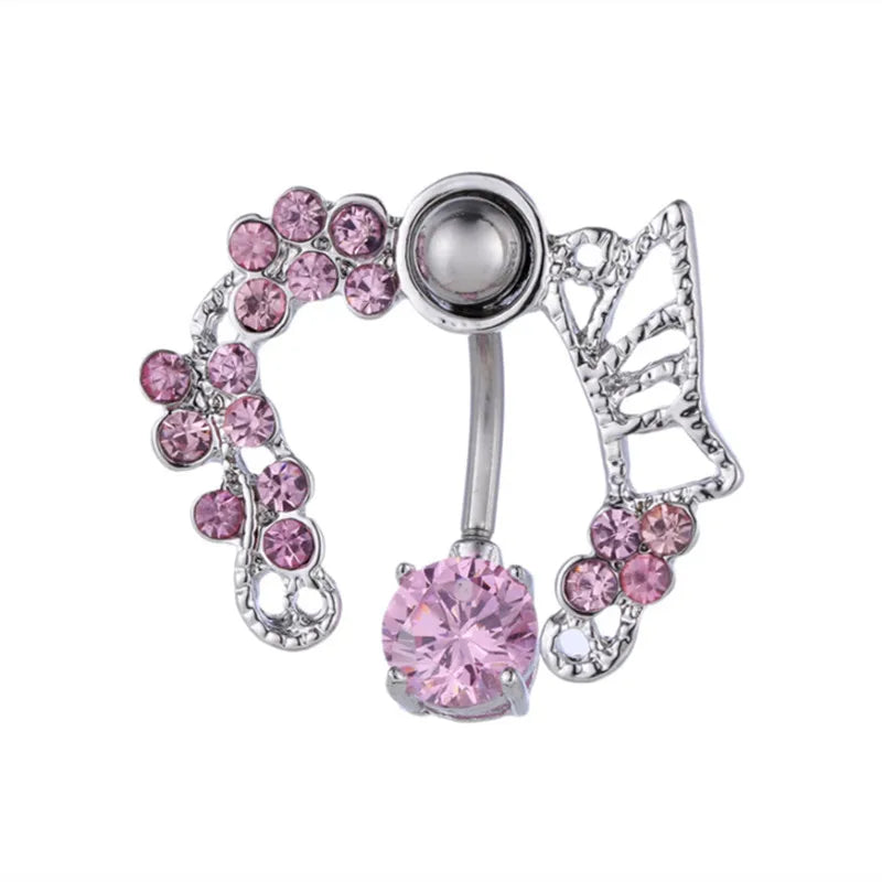 Herzförmiger Nabelring Ornament Wassertropfen 14G Bauchnabelpiercing Langhantel Anhänger Bauch Nombril Piercing Damenschmuck So ist Leben
