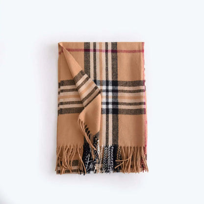 Warmer Winterschal, langer Schal mit Karomuster für Damen, weiches Wärmespeicherungssign, unverzichtbar für kaltes Wetter So ist Leben