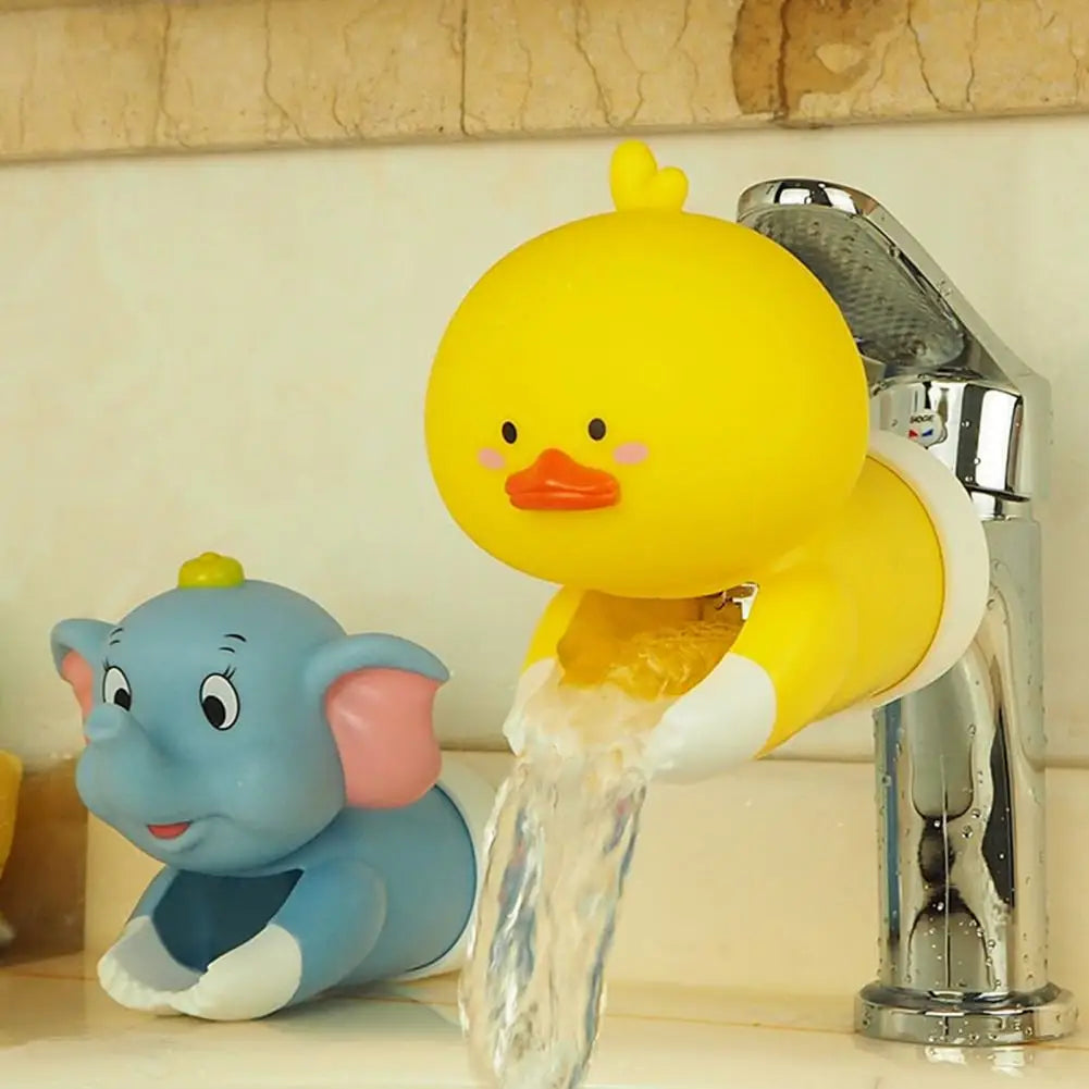 Kinder Wasserhahn Extender Cartoon Ente Hai Elefant Form Spritzwassergeschützte Wasserhahn Extender Badezimmer Gadget So ist Leben