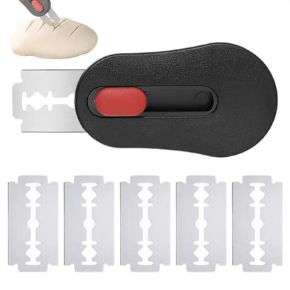 Brot Lame Scoring Werkzeug Sauerteig Teig Cutter Mit 5Pcs Klingen Magnetische Brot Scoring Messer Küche Gadgets Backen Werkzeuge