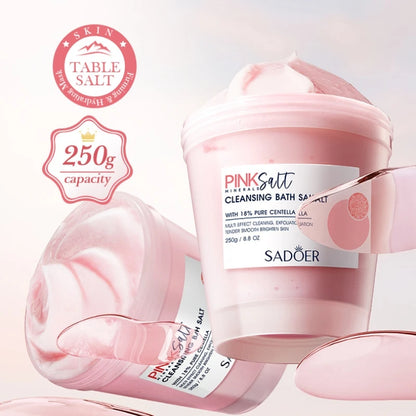250g Himalaya-Rosa-Badesalz, weiche Textur, reinigt sanft die Haut, Duftpflege für Datteln/Pendeln/Vor dem Schlafengehen, ein Muss für Herbst und Winter, geeignet für Männer und Frauen. So ist Leben