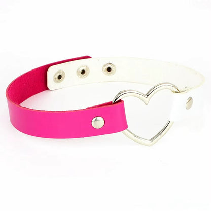 Punk Choker mit Herzdetail für kreative Persönlichkeiten So ist Leben