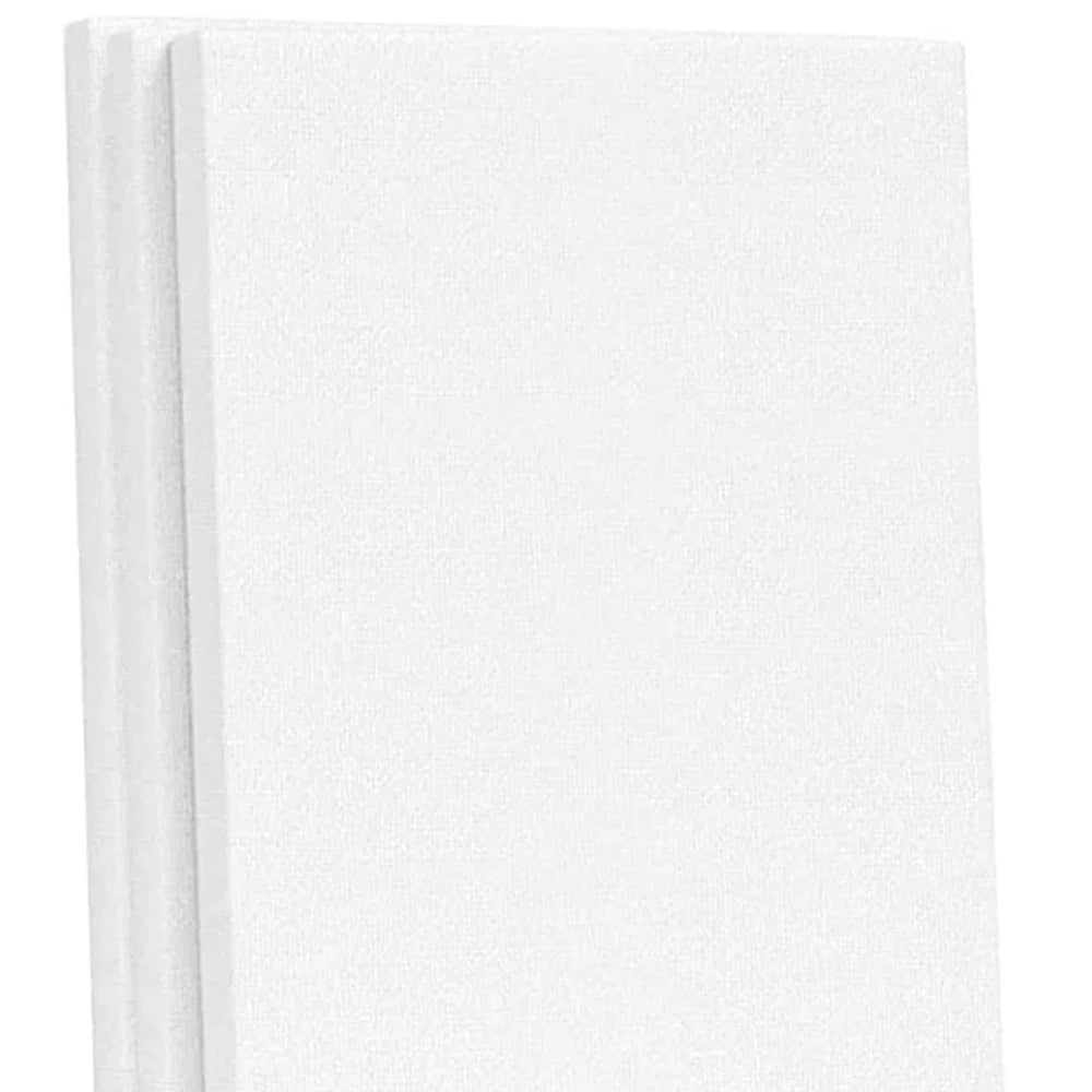 5 Stück weiße leere quadratische Künstler-Leinwand, Holzbrett, Rahmen, Baumwolle, Künstler-Leinwandbretter für Ölgemälde, Acryl, Aquarell So ist Leben