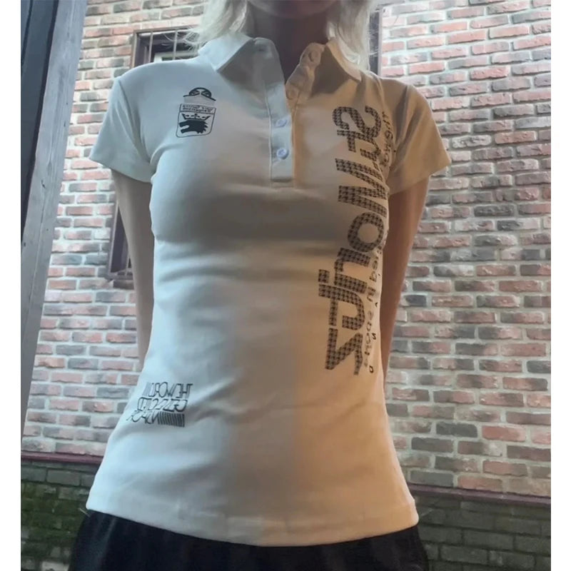 Y2k Crop Top Punk Grafik T-shirts Straße Hot Girl 2000er Jahre Kleidung Süße Slim Tees Harajuku Sommer Damen Top Gothic Shirt emo So ist Leben