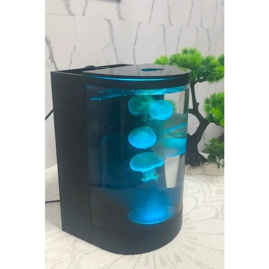 2,8 l Desktop kleine Art Acryl Mini Quallen Aquarium kleines Aquarium So ist Leben