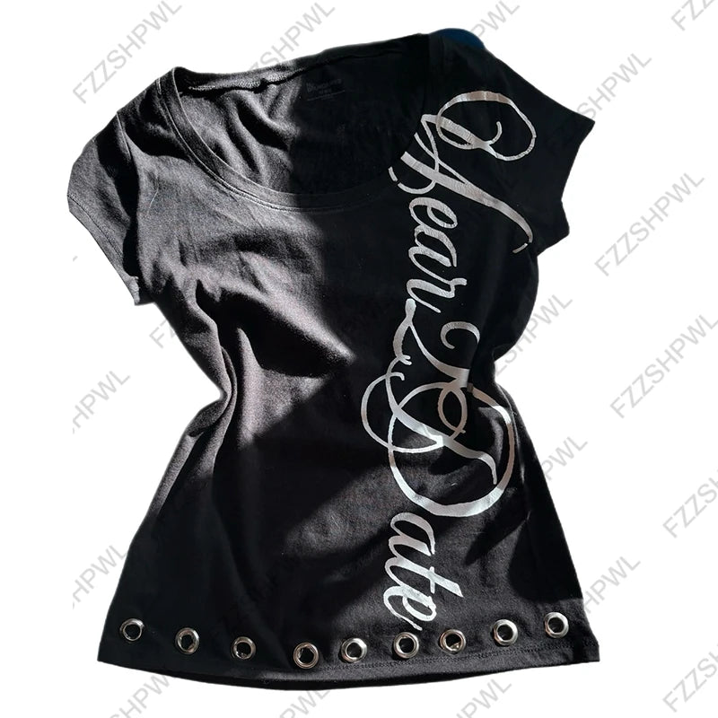 Y2K Crop Top, moderne Form, klare Struktur, Streetwear‑Design