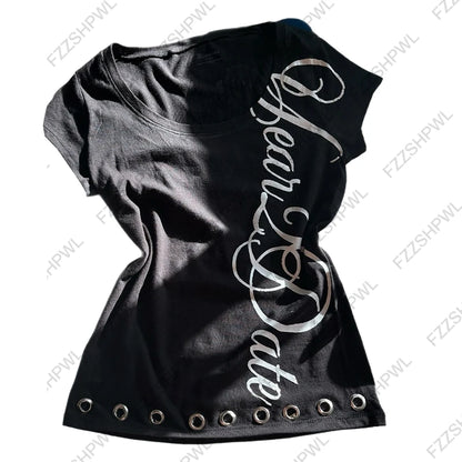 Y2K Crop Top, moderne Form, klare Struktur, Streetwear‑Design
