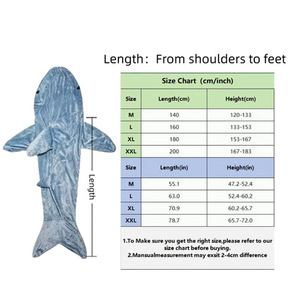 Shark Cosplay Onesie Pyjamas Flanell Lose Paar Erwachsene Camping Schlafsack Tragbare Decke Lustige Geschenke Pyjama Party Kostüm - So ist Leben