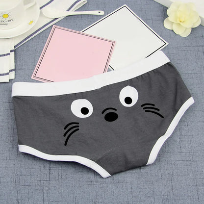 Lustige rosa süße Cartoon-Slips für Mädchen, Premium-Baumwoll-Unterhose, lustige sexy bedruckte Baumwollunterwäsche für Frauen und Frauen So ist Leben