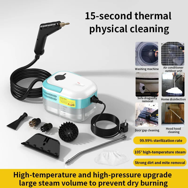 Dampfreinigungsmaschine Hochtemperatur-Sterilisation Desinfektion Auto Handheld Dampfreiniger für Bodenküche 110/220 V So ist Leben