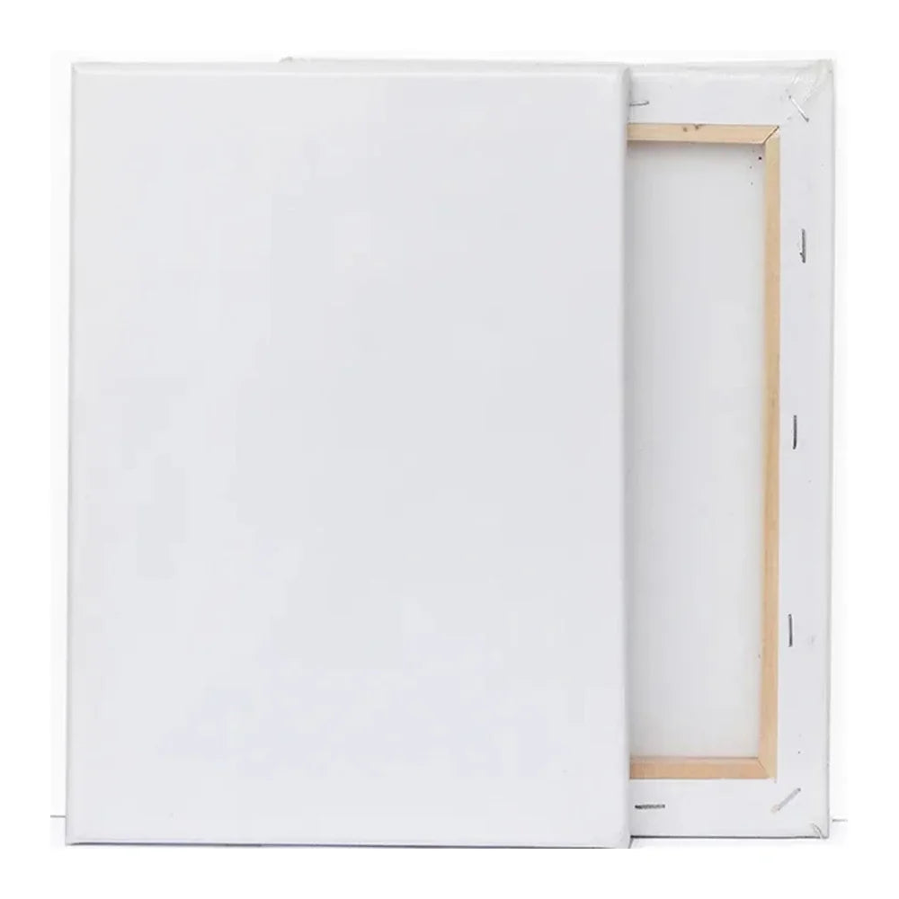 5 Stück weiße leere quadratische Künstler-Leinwand, Holzbrett, Rahmen, Baumwolle, Künstler-Leinwandbretter für Ölgemälde, Acryl, Aquarell So ist Leben